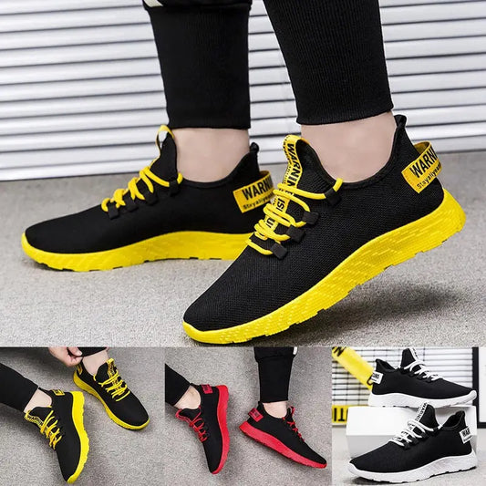 Large Size Summer Hypersoft Man Shoes Sport Male Sports Shoes Men Running Shoes Men Sneakers Men 2024 Black Yellow Walk GME-0298