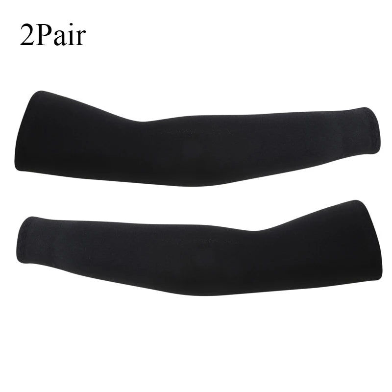 1/2Pair Arm Sleeves Summer Sun UV Protection Ice Cool Cycling Running Fishing Climbing Driving Arm Cover Warmers For Men Women