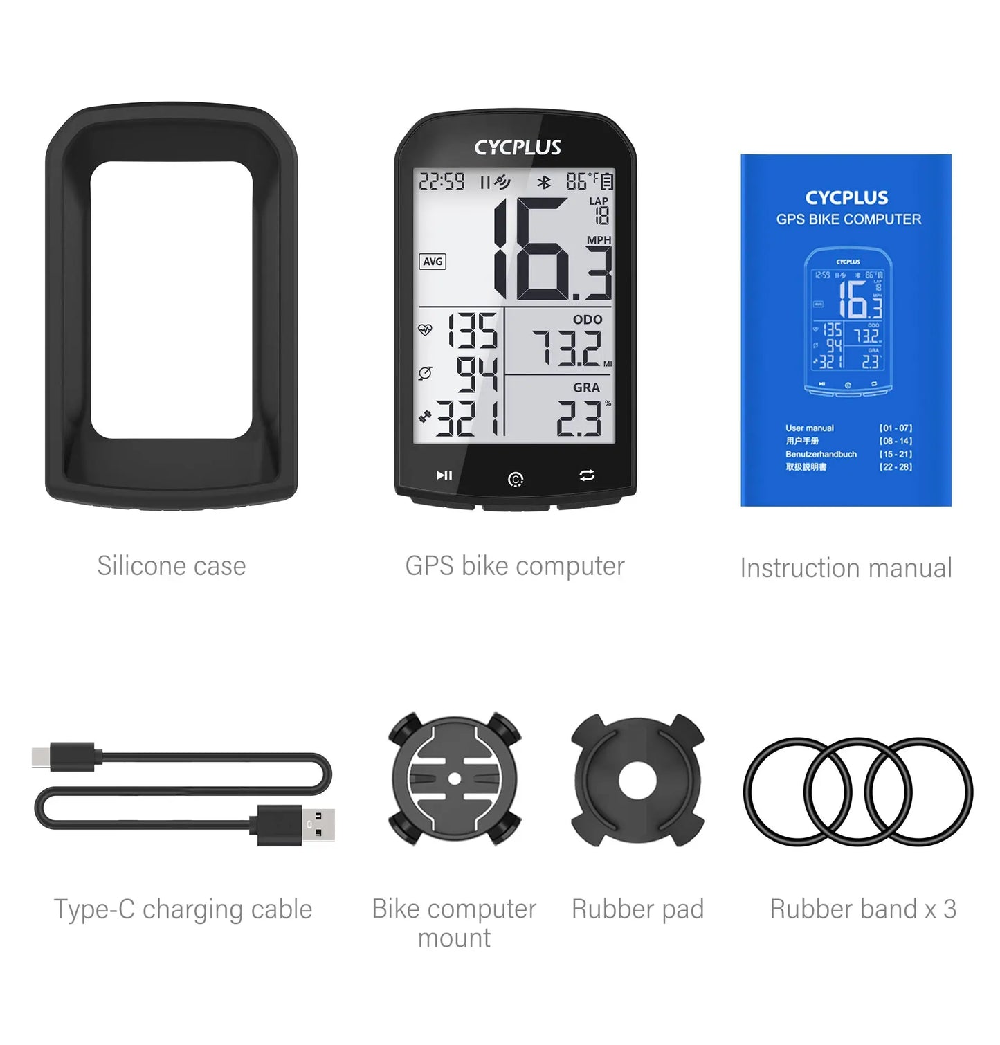 GPS Bike Computer Wireless CYCPLUS M1 Waterproof Speedometer Odometer ANT+ Bluetooth5.0 Cycling Bicycle Accessories