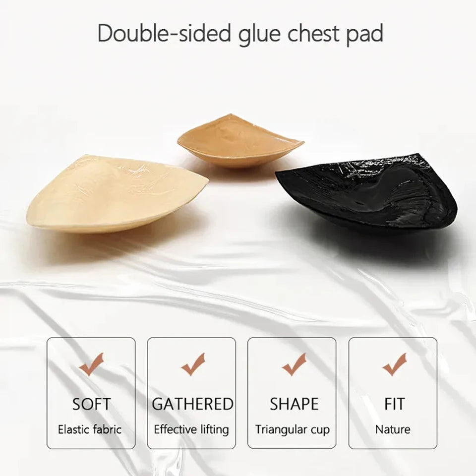 Double Sided Adhesive Sticky Bra Inserts Push Up Thick Sponge Breast Lift Pads Swimsuit Bikini Cup Enhancer