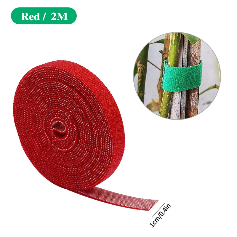 3 Rolls Green Garden Twine Plant Ties Nylon Plant Bandage Garden Hook Loop Bamboo Cane Wrap Support Garden Accessories